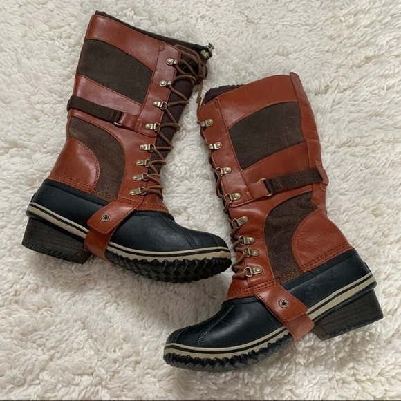Sorel Shoes - Sorel Women’s Size 10 Brown Conquest Carly Winter Boots